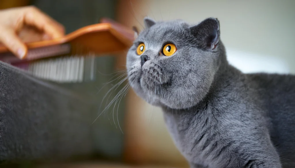 Grooming and Shedding British Shorthair